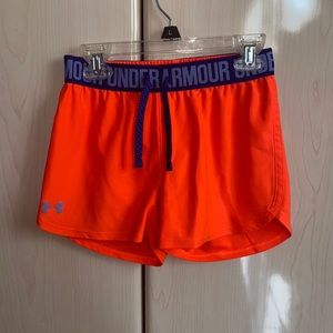 Under Armour Big Girls Play Up Solid Shorts